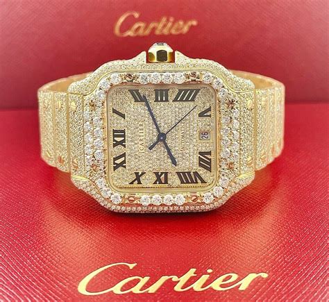 cartier watches men iced out.